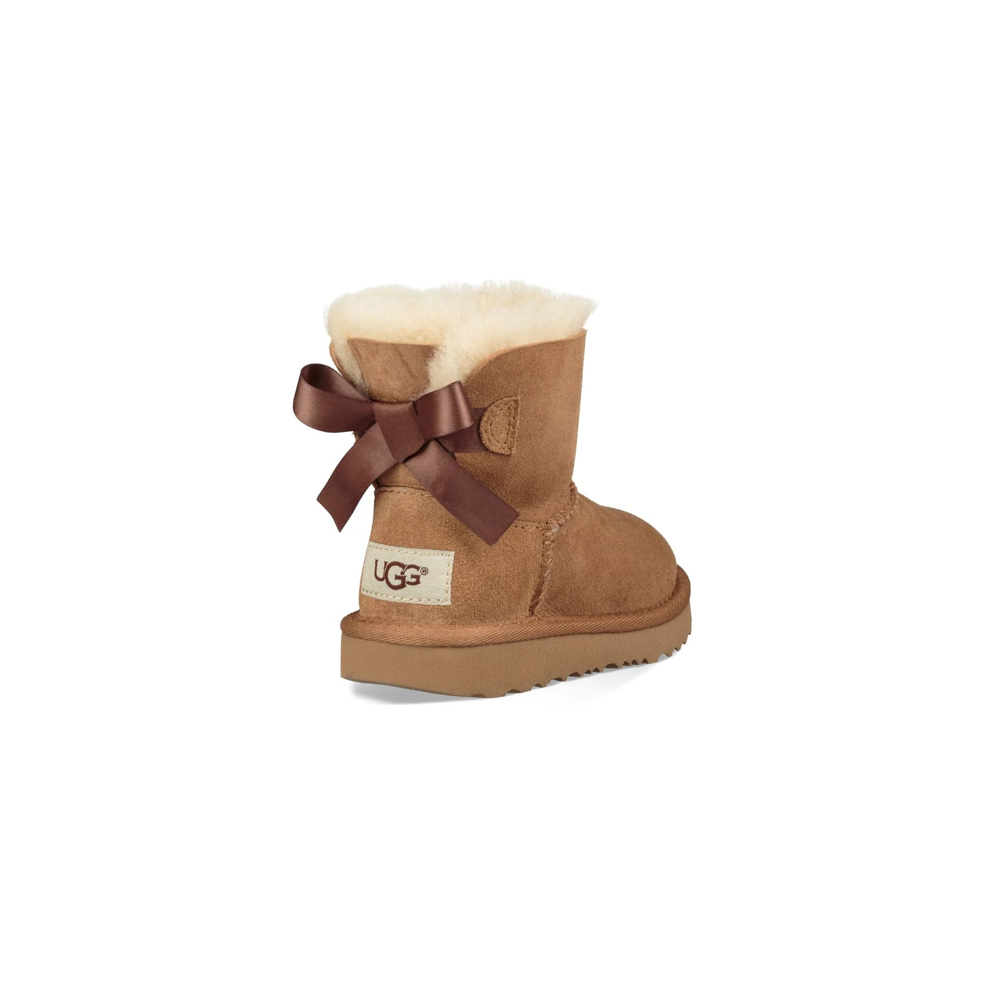 UGG Kids Mini Bailey Bow II Boot in Chestnut - Image 4