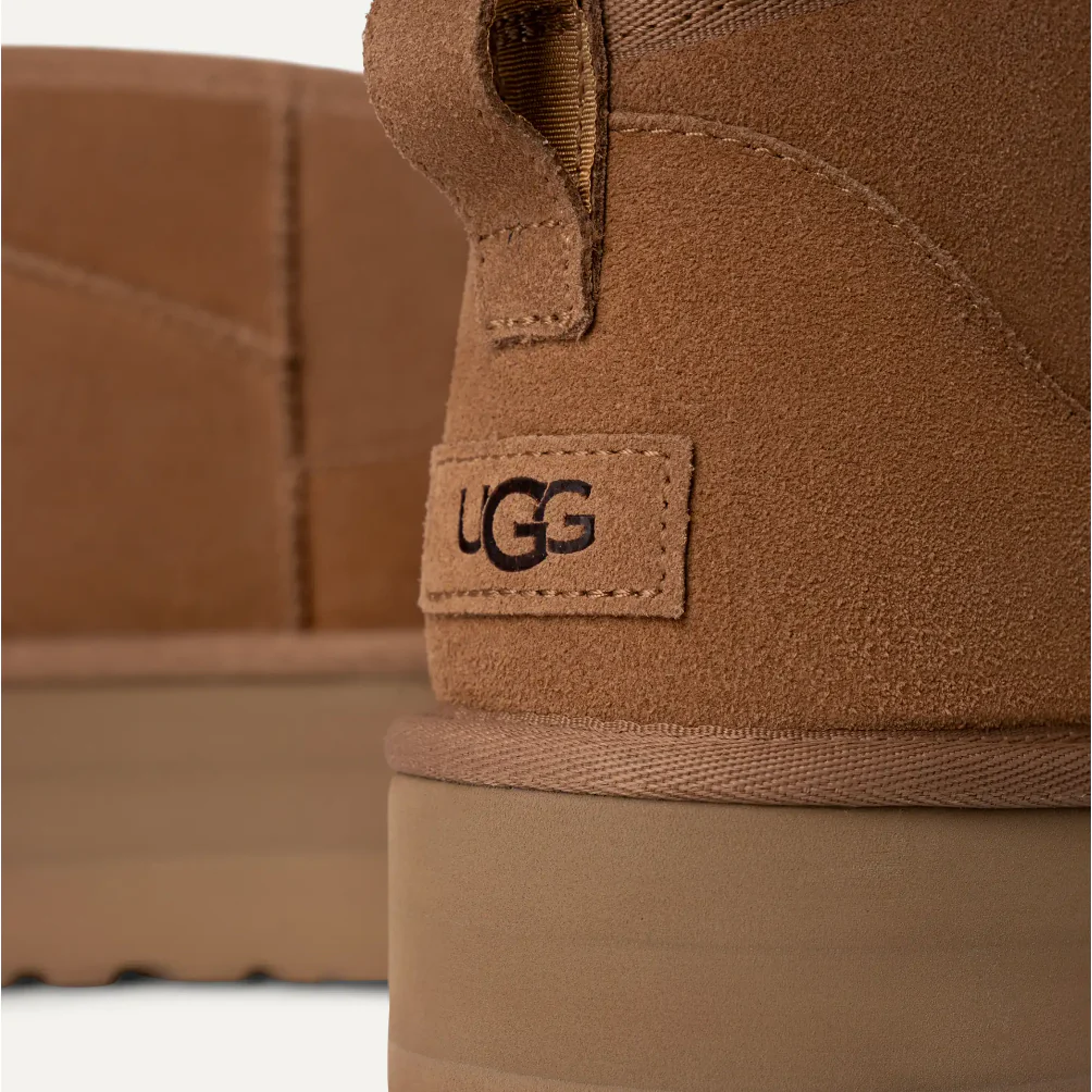 UGG Women's Classic Ultra Mini Platform in Chestnut - Image 8