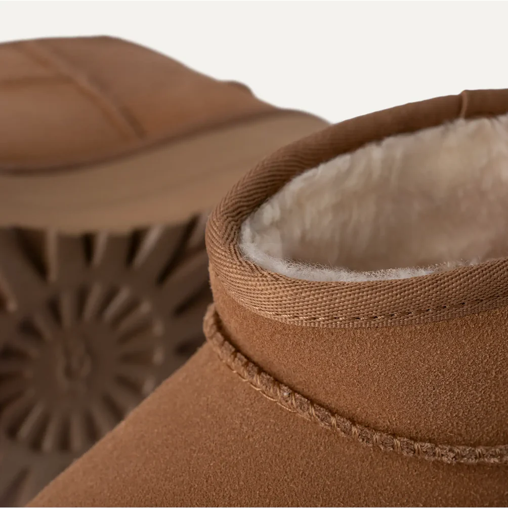 UGG Women's Classic Ultra Mini Platform in Chestnut - Image 9