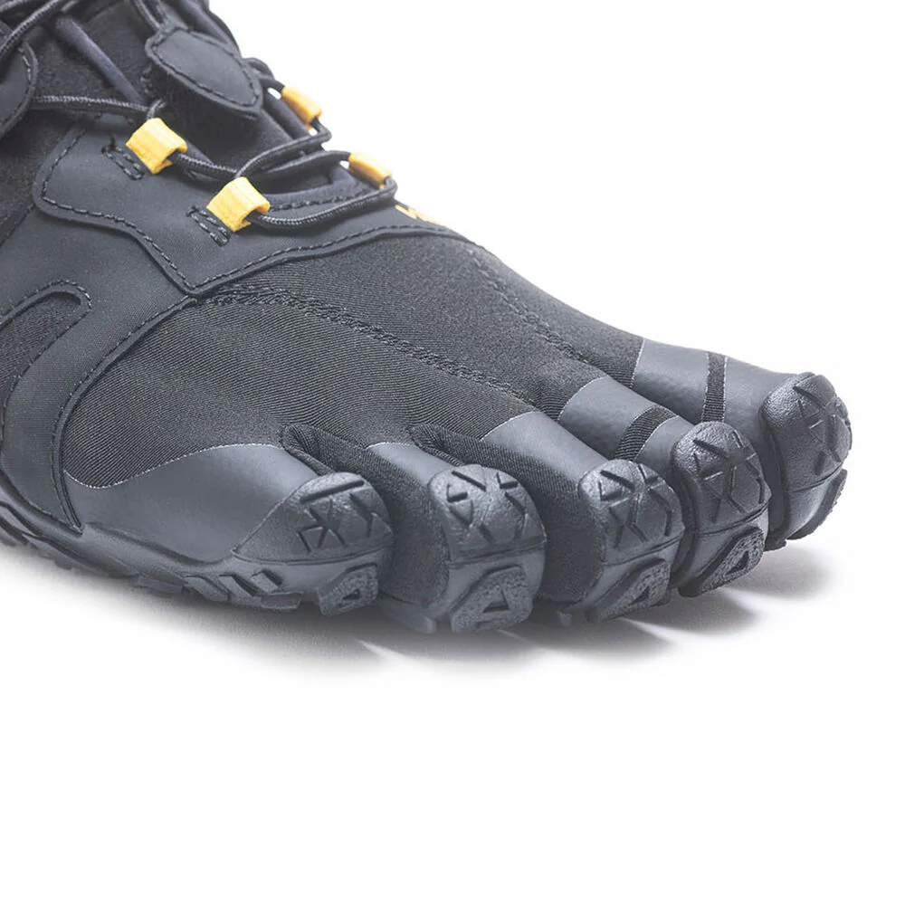 Vibram Men's V-Trail 2.0 in Black Yellow - Image 3