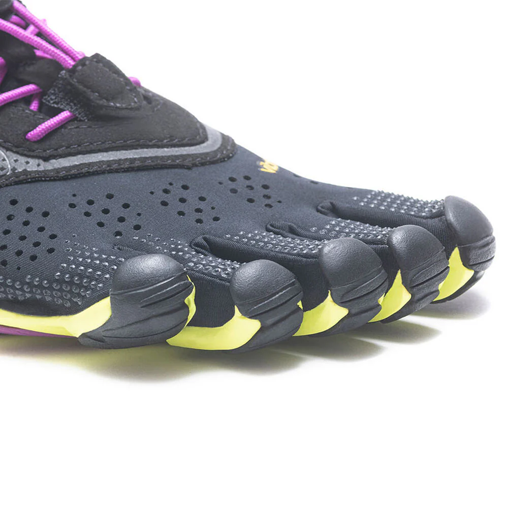 Vibram Women's V-Run in Black/Yellow/Purple - Image 3
