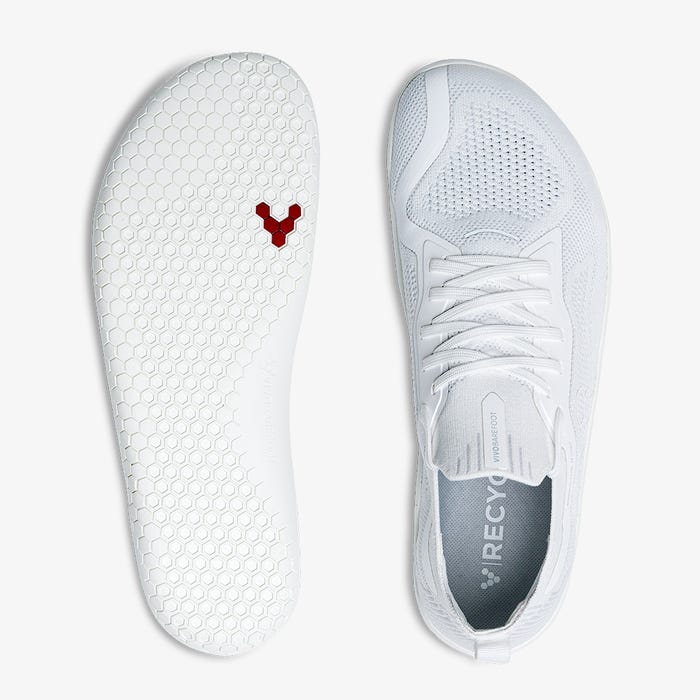 Vivobarefoot Men's Primus Lite Knit in Bright White - Image 5
