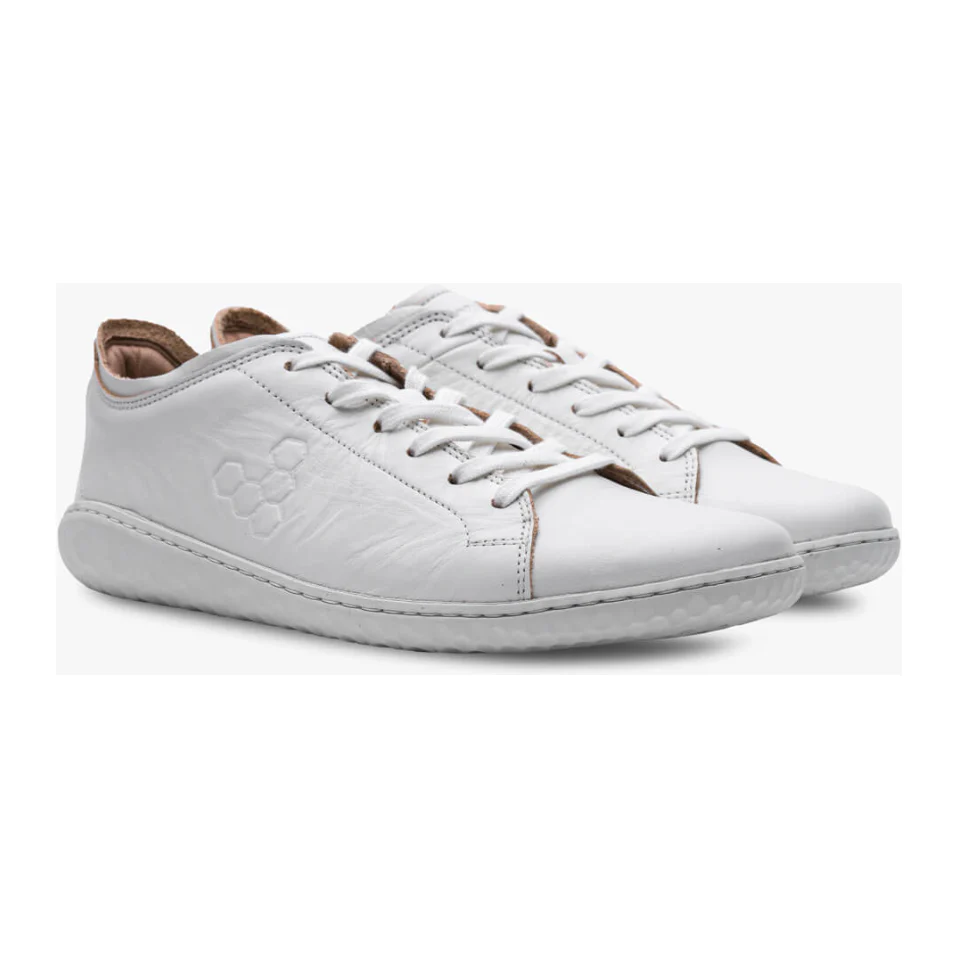 Vivobarefoot Men's Geo Court III Shoes in Bright White - Image 4