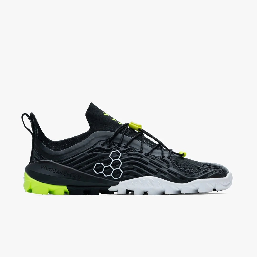 Vivobarefoot Women's Hydra Esc in Obsidian Safety Yellow