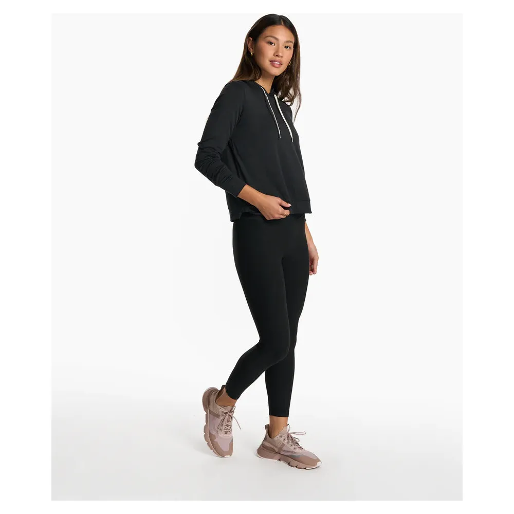 Vuori Women's Halo Essential Hoodie in Black Heather - Image 4