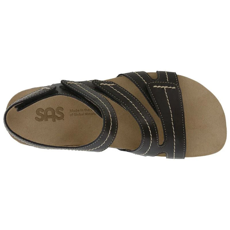 SAS Women's Swerve Sandal in Black - Image 3